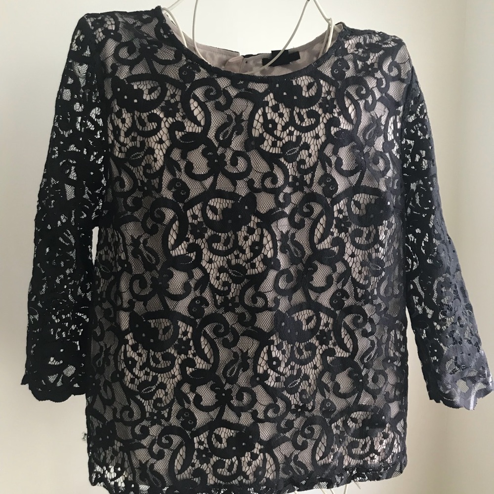 H&M Black Lace Top